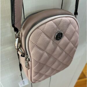 Crossbody Bag, Quilted, Dusty Rose